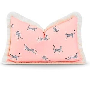 Pink Cheetah Print Pillow cover